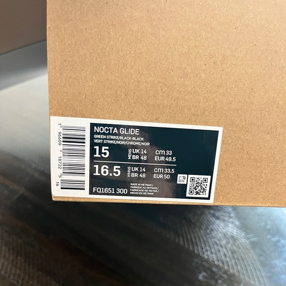 Unreleased Nocta by Drake NIKE GLIDE MENS 15 new with original box ( GREEN) - Picture 2 of 10